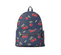 Signare London Women's Women's Large Backpack - Cherry Print Blue Signare London Blue