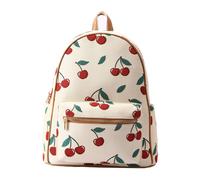 Signare London Women's Women's Large Backpack - Cherry Print Cream Signare London Cream