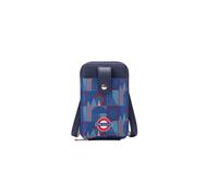 Signare London Women's Women's Phone Holder Bag - Piccadilly Moquette ‘Mind the Gap' in Blue Signare London Blue One Size