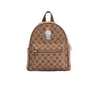 Signare London Women's Women's Small Backpack - B-Loved Beige Monogram Teddy Bear Signare London Beige