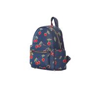 Signare London Women's Women's Small Backpack - Cherry Print Blue Signare London Blue
