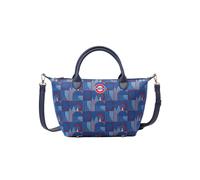 Signare London Women's Women's Top Handle Grab Bag - Piccadilly Moquette ‘Mind the Gap' in Blue Signare London Blue One Size