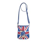 Signare Official Paddington Bear Union Jack Tapestry Travel Wallet Shoulder Bag, Blue/red/White, 20cm (W) x 14cm (H) x 1.5cm (D)