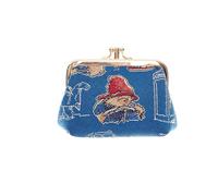 Signare Paddington Bear Blue Tapestry Kiss Lock Framed Coin Purse | Travel Handbag Accessory Money Holder | One Size Measuring 12cm (W) x 8cm (H) x 4.5cm (D)