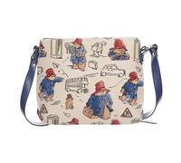 Signare Paddington Bear Crossbody Bag Shoulder Bag Small Satchel Bag for Woman | Compact Design Features Slip Pocket and Zip Pocket for Storage | Iconic 1958 Illustrations by Peggy Fortnum 25cm (W)