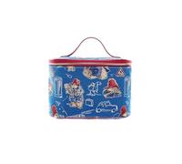 Signare Paddington Bear Tapestry Vanity Case, Blue with Red Trim, Travel Toiletry Bag (Paddington Bear Blue, Toil-PADDBL)