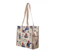 Signare Reusable Shopper Bag Paddington Bear London Transport in Beige Signare Beige One Size