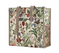 Signare Shopper Bag Floral Morning Garden in Beige Signare Beige One Size