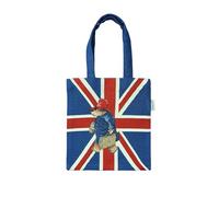 Signare Small Tote Bag, Foldable Shopping Bag, Union Jack Paddington Bear | Compact mini tapestry tote with two handles; 24 x 20 cm and 0.10 kg; flat, lightweight profile is easy to carry and store.