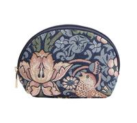 Signare Strawberry Thief Blue Tapestry Cosmetic Make Up Bag Blue