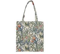 Signare Tapestry Art Pattern ECO-Friendly Shopping Tote Bag (Golden Lily)