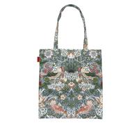 Signare Tapestry Art Pattern ECO-Friendly Shopping Tote Bag (Strawberry Thief Grey)