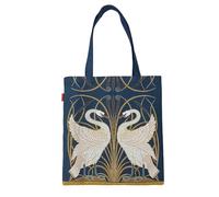 Signare Tapestry Art Pattern ECO-Friendly Shopping Tote Bag (Walter Crane Swan)