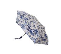Signare British Museum Chinoiserie Automatic Folding Umbrella, Blue and White Tapestry Pattern (British Museum Chinoiserie, UM-AUTO-BM-CHINO)