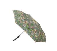 Signare Tapestry Automatic Folding Umbrella, William Morris Strawberry Thief Pattern, Grey Floral Design (Strawberry Thief Grey, UM-AUTO-STGR)