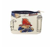 Signare Tapestry Beige Zip Coin Purse for Women, Paddington Bear Design, Small & Lightweight Change Pouch, Easy to Carry