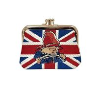 Signare Tapestry Coin Purse, Purses for Women, Paddington Union Jack | Double-Clasp Frame Purse with 2 Compartments, Patterned Nylon Lining; 13 x 8 x 5 cm, 0.15 kg, Vegan PU Details