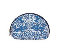 Signare Tapestry Cosmetic Bag Makeup Bag for Women with William Morris Inspired Design (Rabbit, COSM-Rabbit)