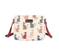 Signare Tapestry Crossbody Bag Small Shoulder Bag for Women with Dog Design (Cheeky Cat)