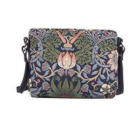 Signare Tapestry Crossbody Bag Small Shoulder Bag for Women with William Morris Design (Strawberry Thief Blue, XB02-STBL)