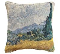 Signare Tapestry Cushion Cover 18 x18 inches 45cm x 45cm Decorative Sofa Cushions (van Gogh - Wheatfield, CCOV-ART-VG-WHEAT)