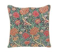 Signare Tapestry Cushion Cover 18 x18 inches 45cm x 45cm Decorative Sofa Cushions with William Morris Design (The Cray, Cushion CCOV-CRAY)
