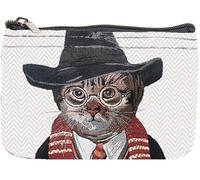 Signare Tapestry Cute Exquisite Cute Zip Coin Purse for Women with Magical Cat Design (Magical Cat, ZIPC-BTH-MAGICCAT)