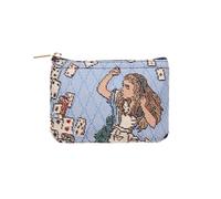 Signare Tapestry Design Alice in Wonderland - Nothing but Cards Mini Coin Purse with Zip Closure Gift