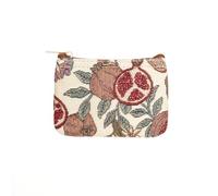 Signare Tapestry Design Pomegranate and Lemon Mini Coin Purse with Zip Closure Gift