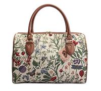 Signare Tapestry Duffle Bag Overnight Bags Weekend Bag for Women, Morning garden, M, Weekender