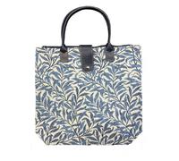 Signare Tapestry Foldable Tote Bag Reusable Shopping Bag Grocery Bag with Floral Design (Willow Bough, FDAW-WIOW)