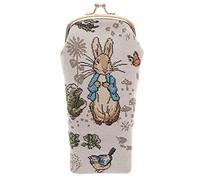 Signare Tapestry Glasses Case for Women Eyeglass Case Sunglasses Pouch Bag Cute Eyewear Protection Case in Peter Rabbit, Jemima Puddle Duck and Mr Tod Designs (Peter Rabbit)