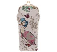 Signare Tapestry Glasses Case for Women Eyeglass Case Sunglasses Pouch Bag Cute Eyewear Protection Case in Peter Rabbit, Jemima Puddle Duck and Mr Tod Designs (Jemima Puddle Duck)