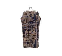 Signare Tapestry Glasses Case for Women Eyeglass Case with Fashion Pattern Design (Egyptian)