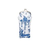 Signare Tapestry Glasses Case for Women Eyeglass Case with Fashion Pattern Design (GPCH-) (Chinoiserie)