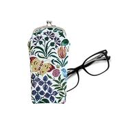 Signare Tapestry Glasses Case for Women Eyeglass Case with Garden Flower and Creatures (Spring Flower, GPCH-SPFL)