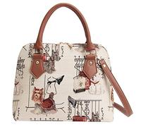 Signare Tapestry Hand & Shoulder Bag for Women |Fashionable Cross Body bag Purses for Woman |Satchel Bag for Women Girls Teen, Fashion Dog, Convertible Bag