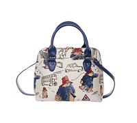 Signare Tapestry Handbag Crossbody bag with Paddington Bear design (Convertible Bag)