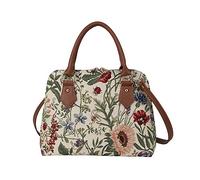 Signare Tapestry Handbags Shoulder bag and Crossbody Bags for Women with Garden Design (Morning Garden, CONV-MGD)