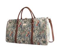 Signare Tapestry Holdall Travel Bag, Duffle Bag, William Morris Golden Lily