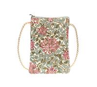 Signare Tapestry Mini Crossbody Purse, Ladies Phone Purse, Smart Phone Bag (May Morris Honeysuckle, SMART-HONEY)