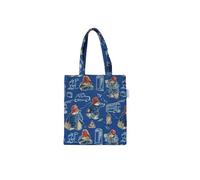 Signare Tapestry Mini Flat Tote Bag Woven Tapestry Design (FLATMN-) (Paddington Bear Blue)