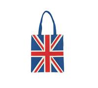 Signare Tapestry Mini Flat Tote Bag Woven Tapestry Design (FLATMN-) (Union Jack)