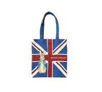 Signare Tapestry Mini Flat Tote Bag Woven Tapestry Design (FLATMN-) (Union Jack Peter Rabbit)