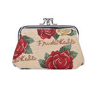 Signare Tapestry Purses Women Small Wallet Woman with Frida Kahlo Design (Frida Rose)