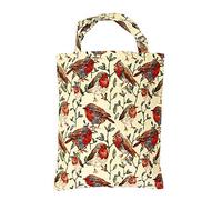 Signare Tapestry Reusable Grocery Eco-Friendly Shopping Tote Bag with William Morris Design (Robin)