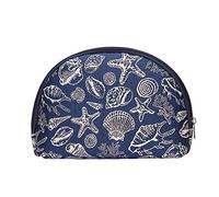 Signare Tapestry Seashell Cosmetic Makeup Bag | Travel Wash Bag for Women | Stylish and Durable Toiletry Organiser for Daily Use