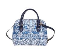 Signare Tapestry Shoulder Bag for Women - Convertible Top Handle Handbag with Strap, Brother Rabbit - William Morris Inspired Pattern Design, Woven Fabric Everyday Handbag