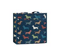 Signare Tapestry Shoulder Bag Shopping Bag for Women (Dachshund)