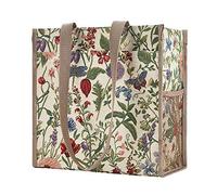 Signare Tapestry Shoulder Bag Shopping Bag for Women with Garden Flower and Creatures